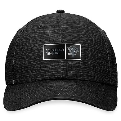 Men's Fanatics Branded  Black Pittsburgh Penguins Authentic Pro Road Adjustable Hat