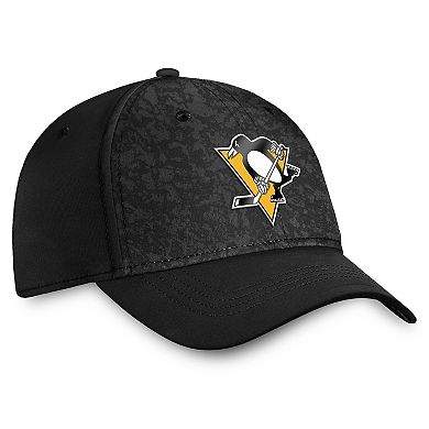 Men's Fanatics Branded  Black Pittsburgh Penguins Authentic Pro Rink Flex Hat
