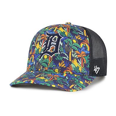 Youth '47 Navy Detroit Tigers Jungle Gym Adjustable Trucker Hat