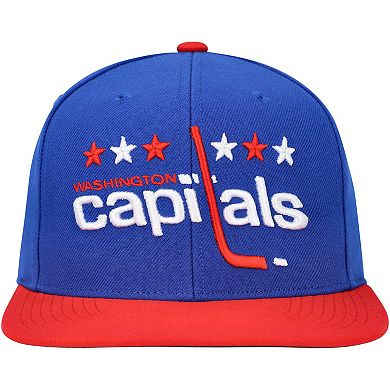 Men's Mitchell & Ness Blue Washington Capitals Core Team Ground 2.0 Snapback Hat