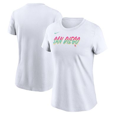 Women's Nike White San Diego Padres City Connect Wordmark T-Shirt