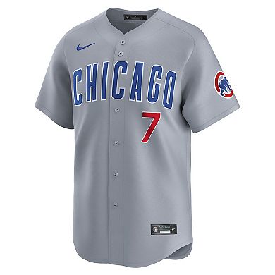 Men's Nike Dansby Swanson Gray Chicago Cubs Road Limited Player Jersey