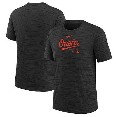Youth Nike Black Baltimore Orioles Authentic Collection Practice Performance T-Shirt