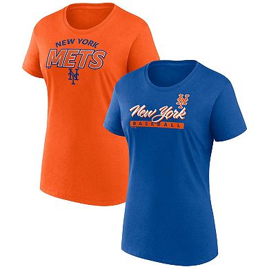 Women's Fanatics Branded New York Mets Risk T-Shirt Combo Pack