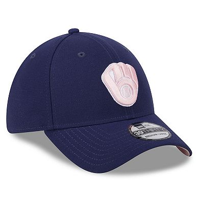 Men's New Era  Navy Milwaukee Brewers 2024 Mother's Day 39THIRTY Flex Hat