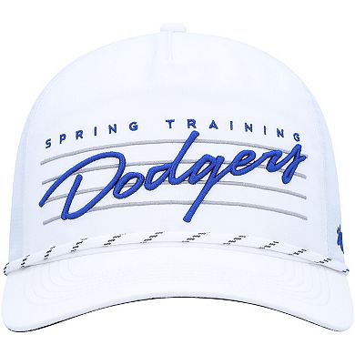 Men's '47  White Los Angeles Dodgers Downburst Hitch Snapback Hat