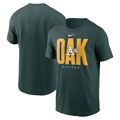 Men's Nike Green Oakland Athletics Scoreboard T-Shirt