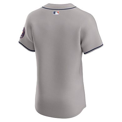 Men's Nike  Gray Houston Astros Road Vapor Premier Elite Patch Jersey