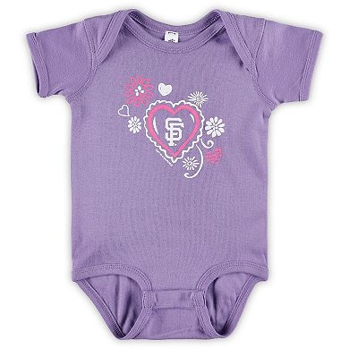 Infant Soft as a Grape San Francisco Giants 3-Pack Bodysuit Set