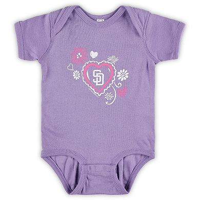 Infant Soft as a Grape San Diego Padres 3-Pack Bodysuit Set