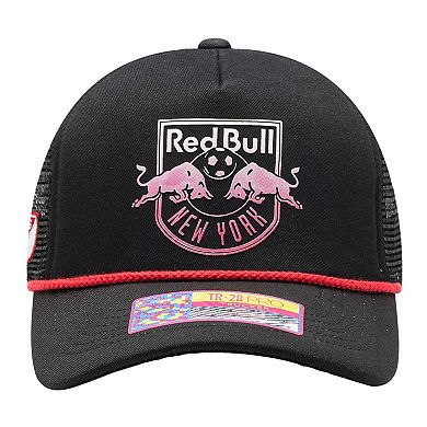 Men's Black New York Red Bulls Atmosphere Trucker Adjustable Hat