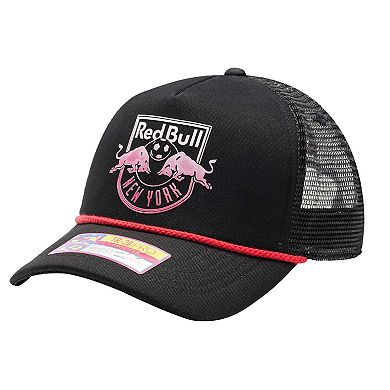 Men's Black New York Red Bulls Atmosphere Trucker Adjustable Hat