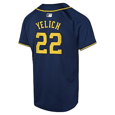Youth Nike Christian Yelich Navy Milwaukee Brewers Alternate Limited Player Jersey