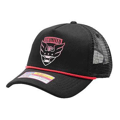 Men's Black D.C. United Atmosphere Trucker Adjustable Hat