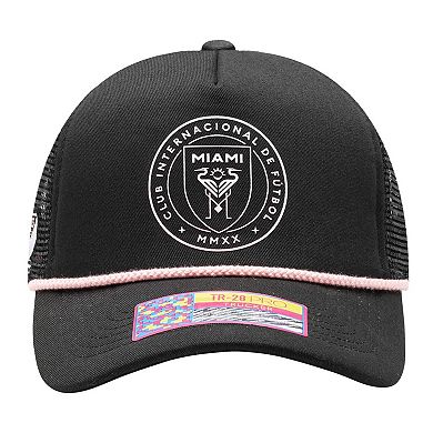 Men's Black Inter Miami CF Atmosphere Trucker Adjustable Hat