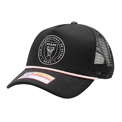 Men's Black Inter Miami CF Atmosphere Trucker Adjustable Hat