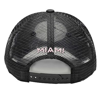 Men's Black Inter Miami CF Atmosphere Trucker Adjustable Hat