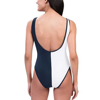 Women's G-III 4Her by Carl Banks Navy/White Los Angeles Dodgers Last Stand One-Piece Swimsuit