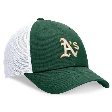 Men's Nike Green Oakland Athletics Evergreen Club Trucker Adjustable Hat