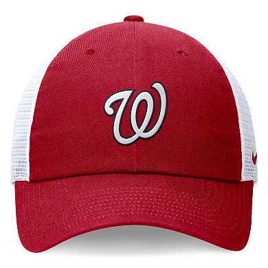 Men's Nike Red Washington Nationals Evergreen Club Trucker Adjustable Hat