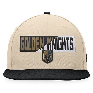 Men's Fanatics Branded Cream/Black Vegas Golden Knights Goalaso Snapback Hat