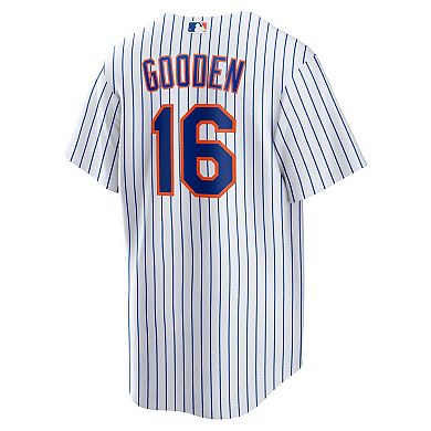 Men's Nike Dwight Gooden White New York Mets Home Replica Player Jersey