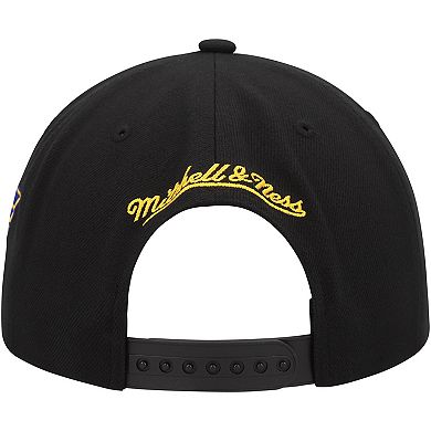 Men's Mitchell & Ness Black St. Louis Blues Core Team Script 2.0 Snapback Hat