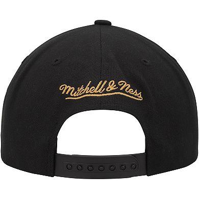 Men's Mitchell & Ness Black Vegas Golden Knights Core Team Script 2.0 Snapback Hat