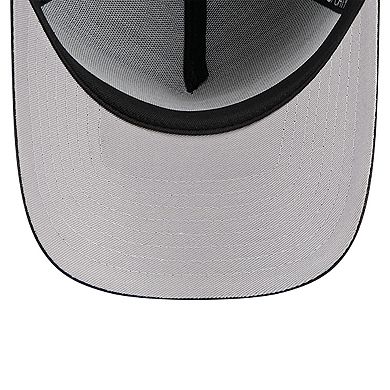 Men's New Era Black Miami Heat A-Frame 9FORTY Adjustable Hat