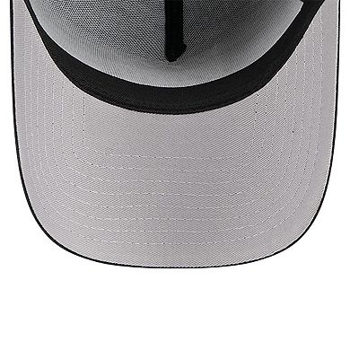 Men's New Era Black Sacramento Kings A-Frame 9FORTY Adjustable Hat