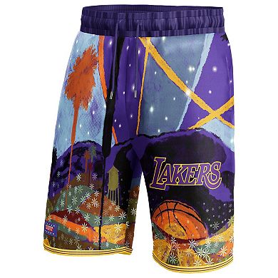 Unisex NBA & KidSuper Studios by Fanatics Purple Los Angeles Lakers Hometown Shorts