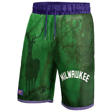 Unisex NBA & KidSuper Studios by Fanatics Green Milwaukee Bucks Hometown Shorts