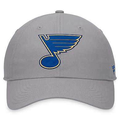 Men's Fanatics Branded Gray St. Louis Blues Extra Time Adjustable Hat