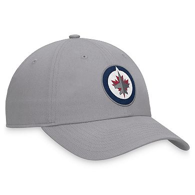 Men's Fanatics Branded Gray Winnipeg Jets Extra Time Adjustable Hat