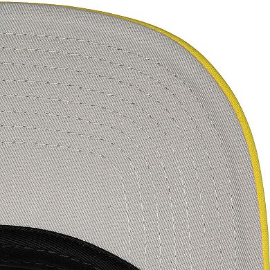 Men's Mitchell & Ness White Golden State Warriors Hardwood Classics Blocker Foam Front Trucker Snapback Hat
