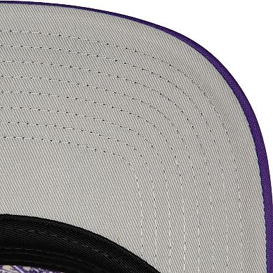 Men's Mitchell & Ness White Los Angeles Lakers Hardwood Classics Blocker Foam Front Trucker Snapback Hat