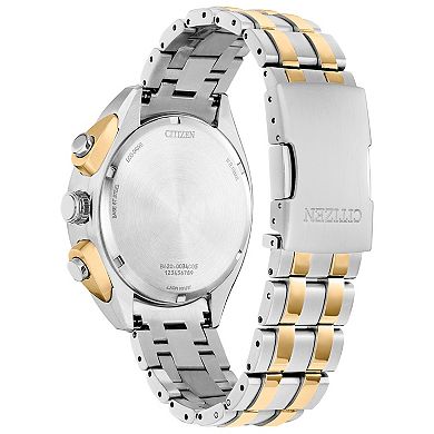 Citizen Men's Eco-Drive Carson Stainless Steel Bracelet Chronograph Watch