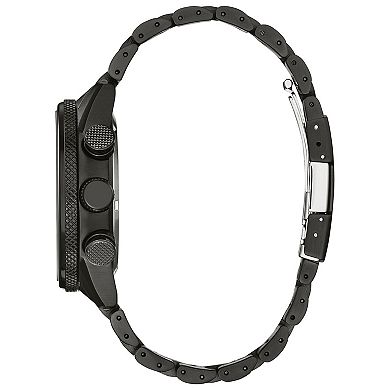 Citizen Men's Eco-Drive Weekender Nighthawk Stainless Steel Camo Dial Chronograph Bracelet Watch