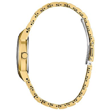 Citizen Women's Eco-Drive Modern Axiom Gold Tone Stainless Steel Black Dial Bracelet Watch