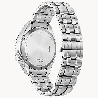 Citizen Women's Eco-Drive Carson Stainless Steel Diamond Accent Blue Dial Bracelet Watch