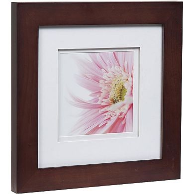 Gallery Solutions 5"x5" Flat Walnut Square Frame 