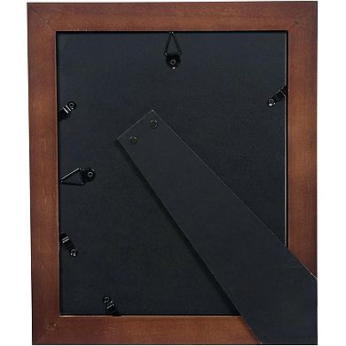 Gallery Solutions 5" x 7" Matted Flat Walnut Tabletop or Wall Frame