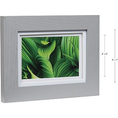 Gallery Solutions 4" x 6" Double Matted Tabletop Frame