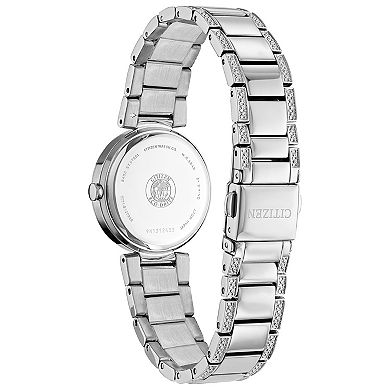 Citizen Women's Eco-Drive Silhouette Stainless Steel Crystal Accent Bracelet Watch