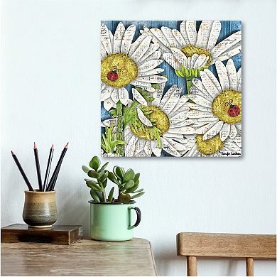 COURTSIDE MARKET Blooms Daisies Canvas Wall Art