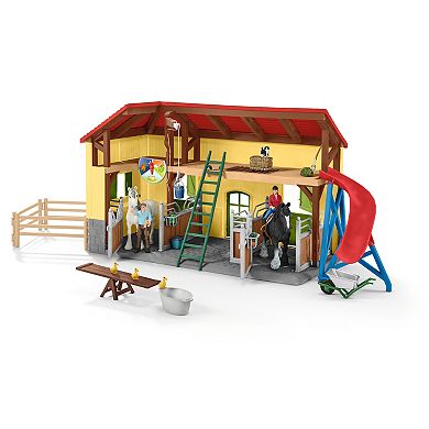 Schleich Farm World Horse Stable Toy 31-pc. Set