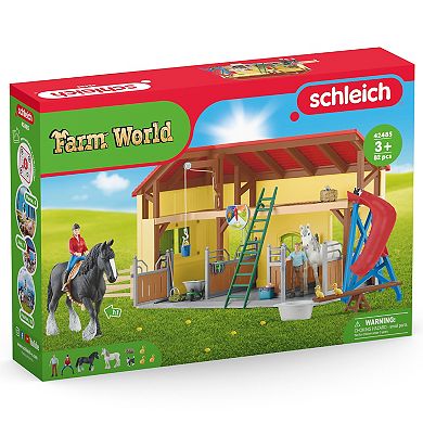 Schleich Farm World Horse Stable Toy 31-pc. Set