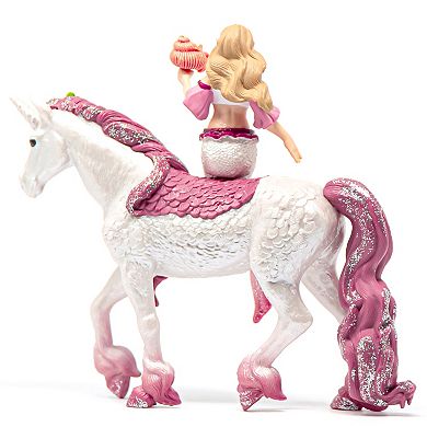 Schleich Bayala: Mermaid Feya Riding Underwater Unicorn 3-piece Figurine Playset