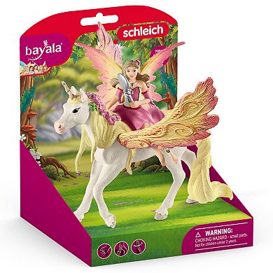 Schleich Bayala: Fairy Feya With Pegasus Unicorn 3-piece Figurine Playset