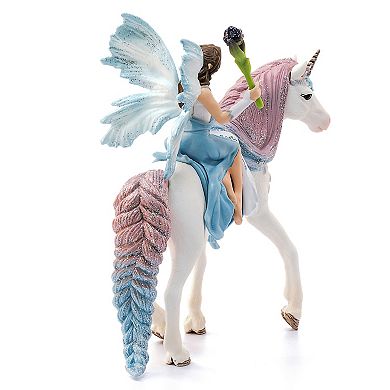 Schleich Bayala: Fairy Eyela With Princess Unicorn - 3-Piece Figurine Playset